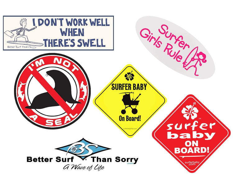 Signs, Stickers, and License Frames Collection