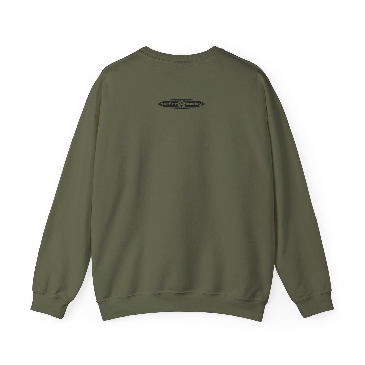 Surfer Baby on Board Crewneck Sweatshirt Maternity Clothes