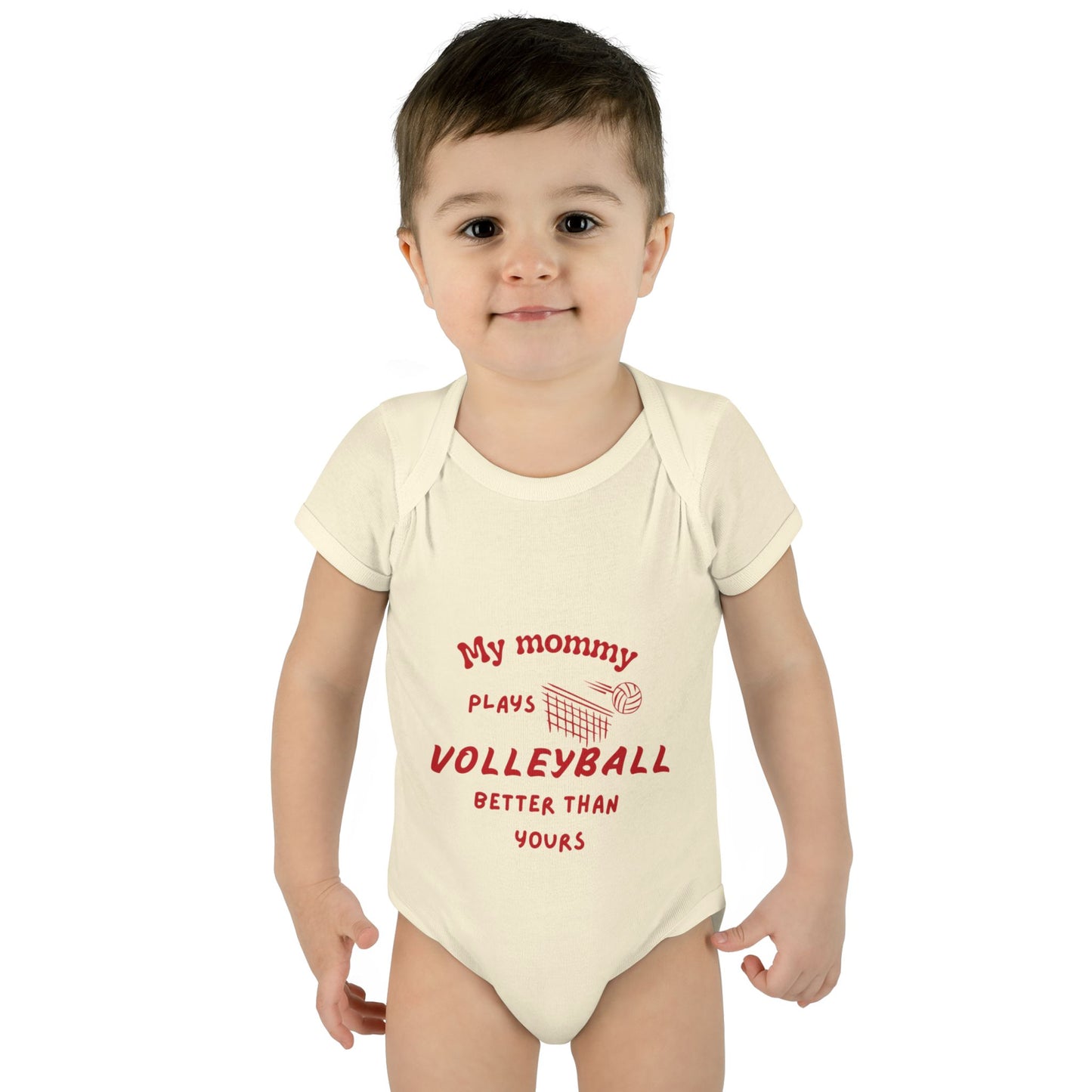 My Mommy Plays Volleyball better than yours ... baby surf onesie bodysuit
