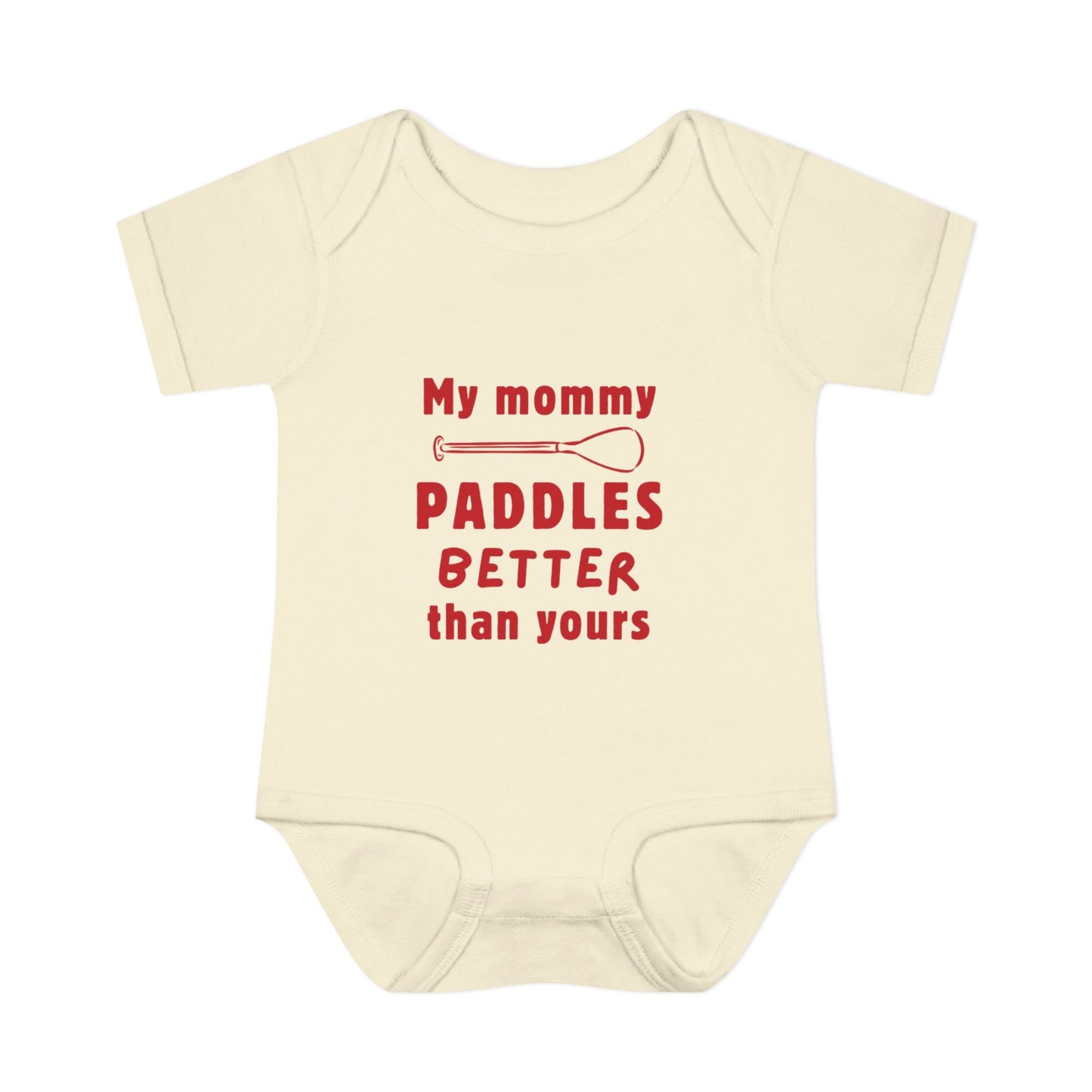 My mommy paddles better than yours ... baby onesie bodysuit