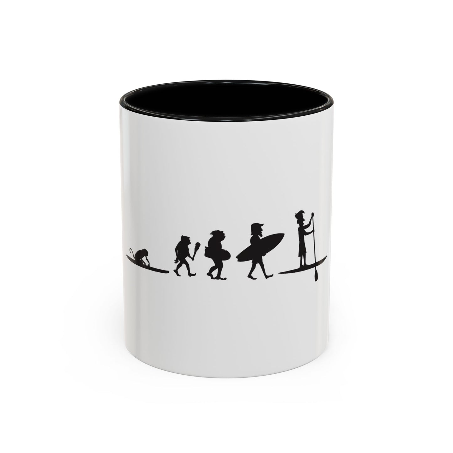 Mug - Sup Paddle Boarder Evolution Coffee Mug (11, 15oz)