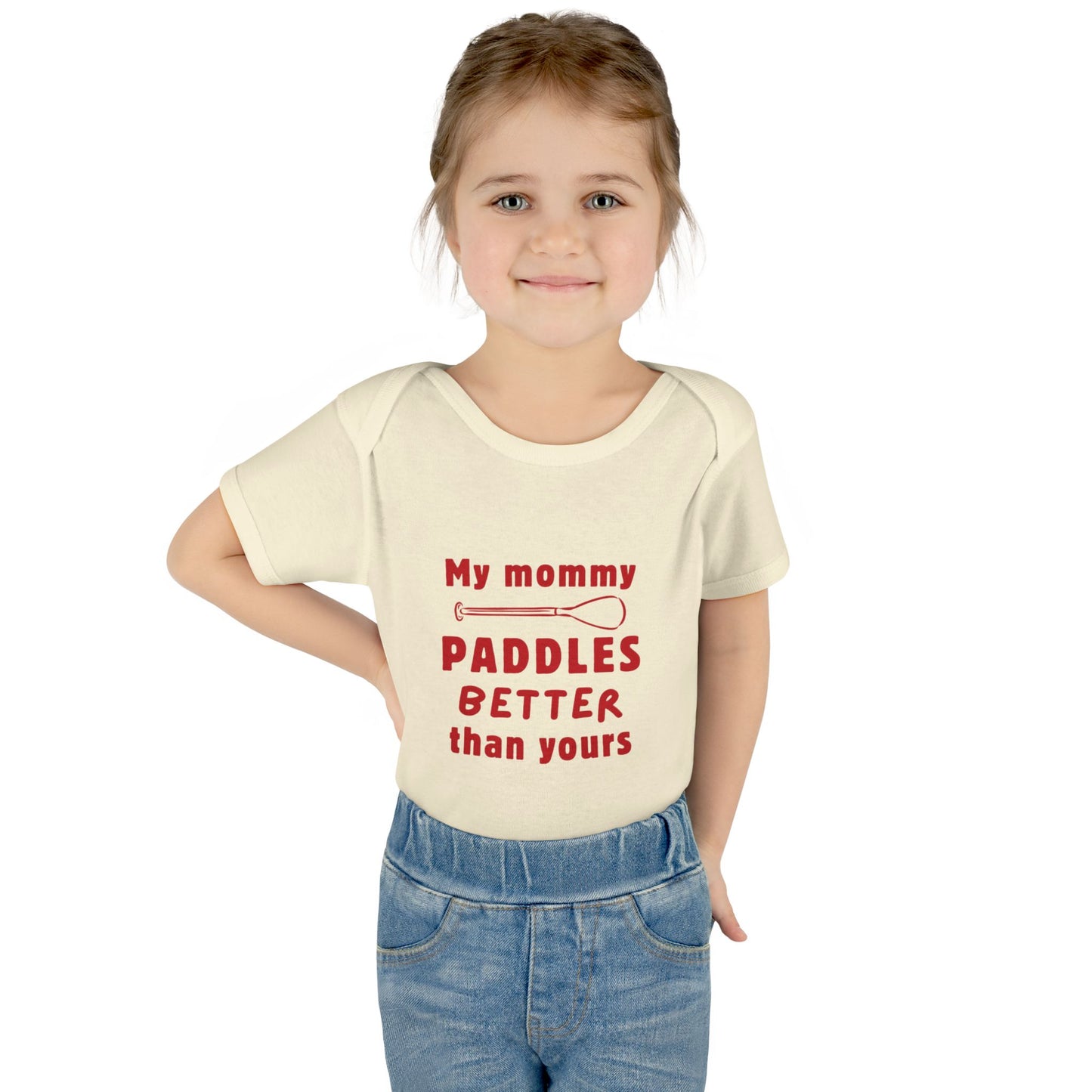 My mommy paddles better than yours ... baby onesie bodysuit