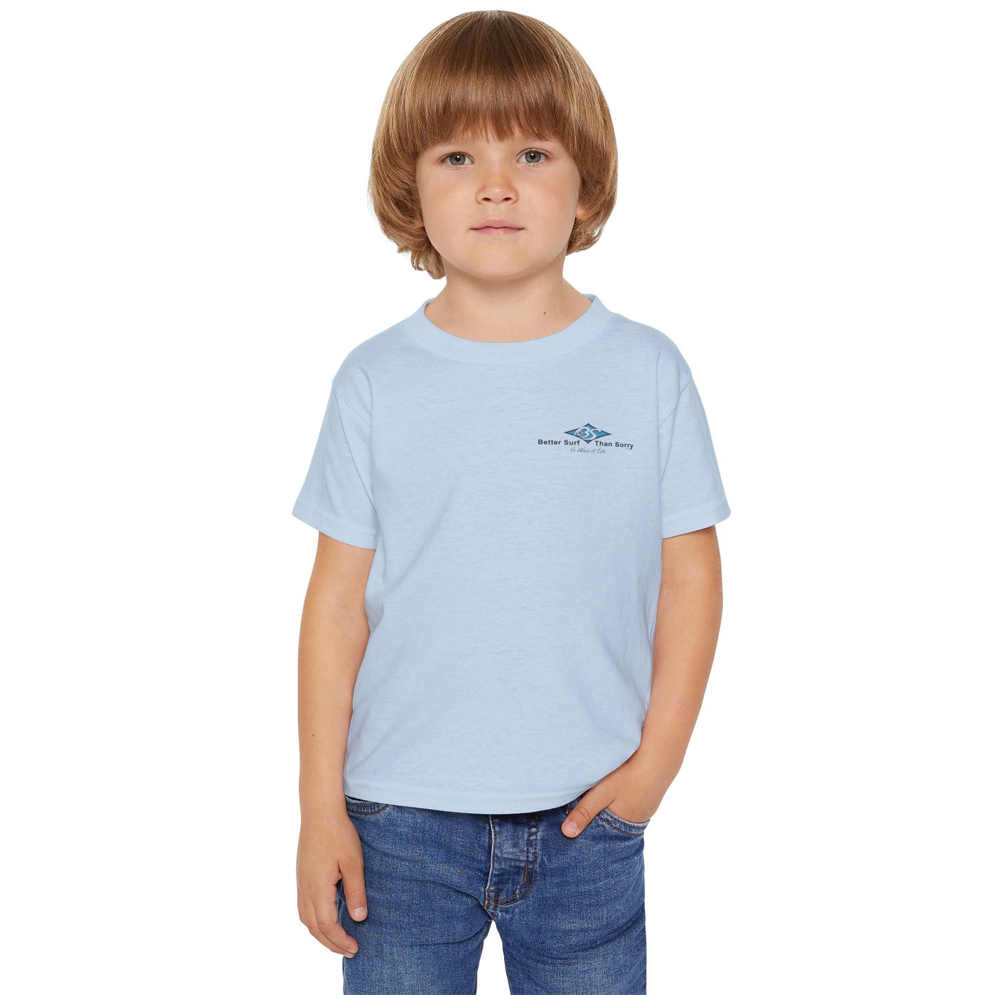 Better Surf than Sorry kids toddler T shirt for little surfer girls and surf dudes