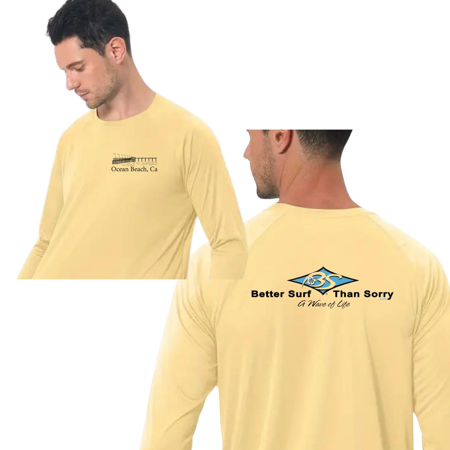 Better Surf than Sorry Ocean Beach UV loose fit rashguard OB