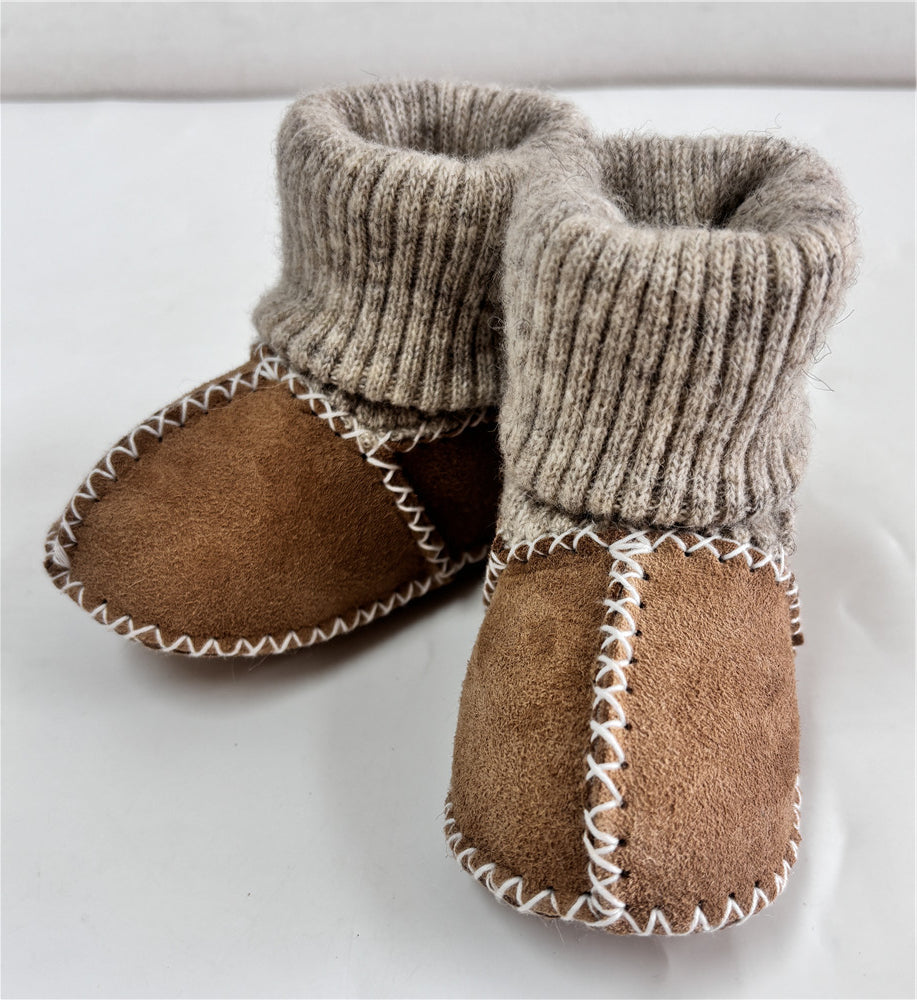 Surfer Baby Cuffed Sheepskin baby booties