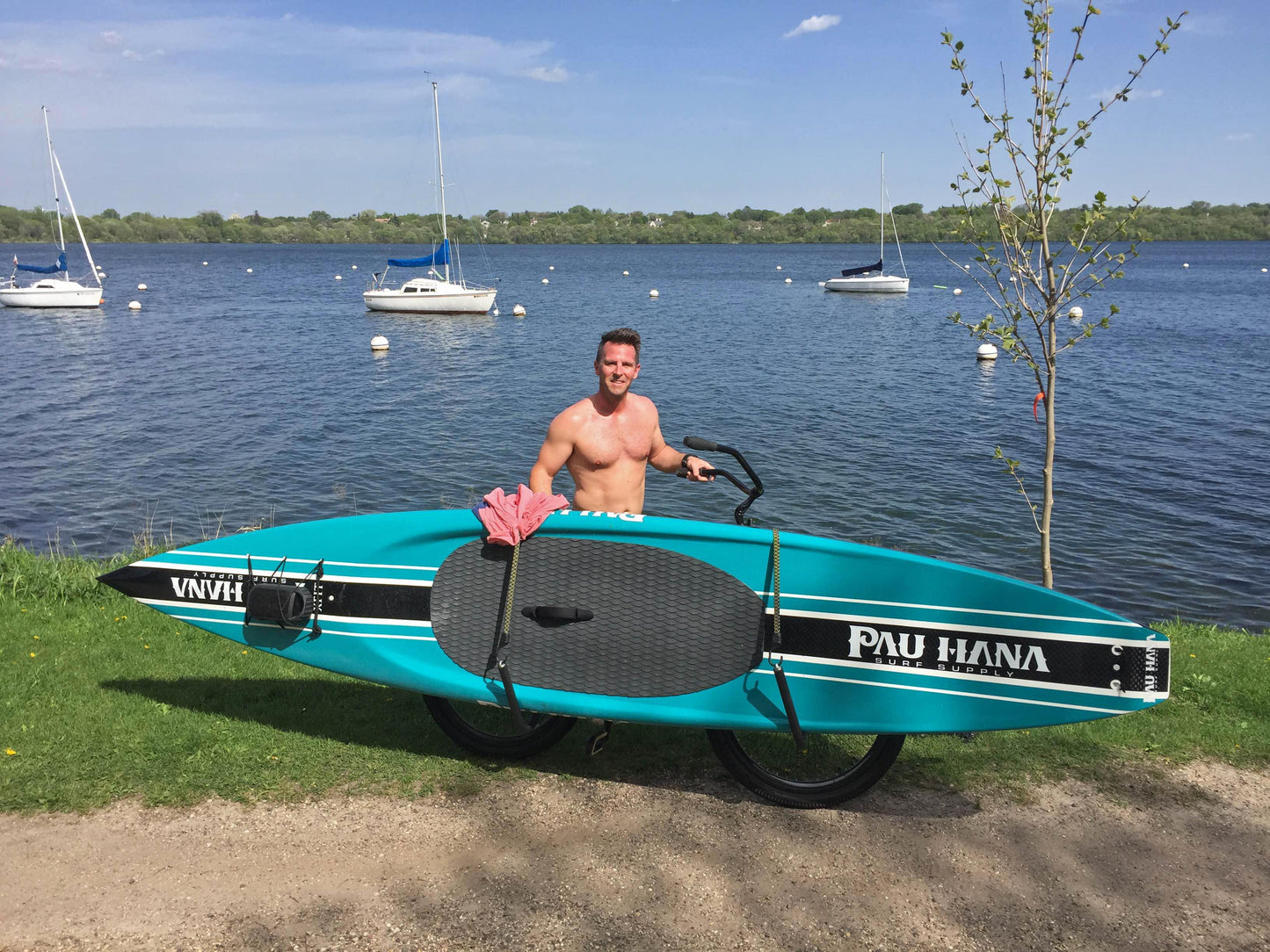 SUP Paddle Board Side Mount Bike Rack