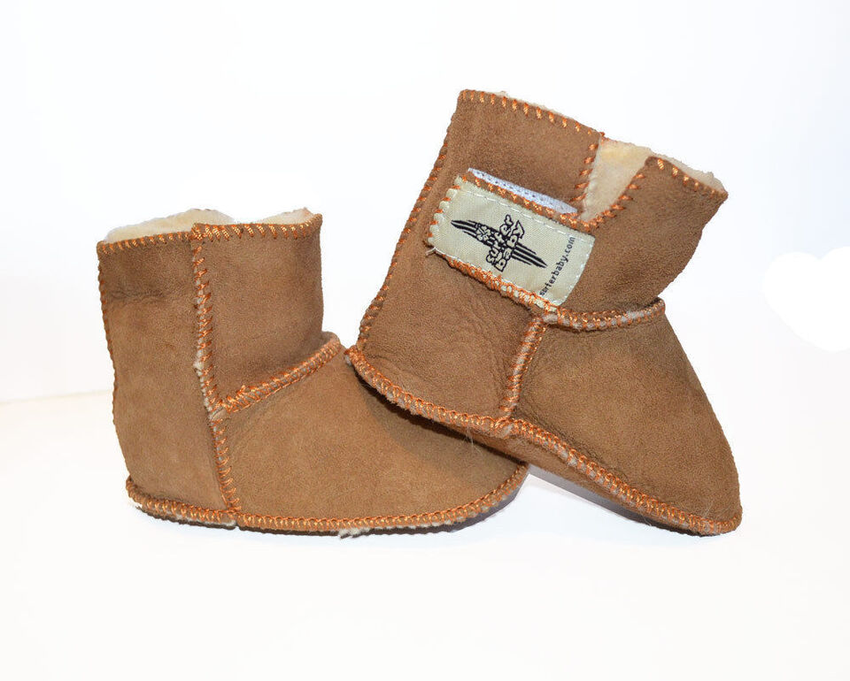 Sheepskin Surfer Baby Booties