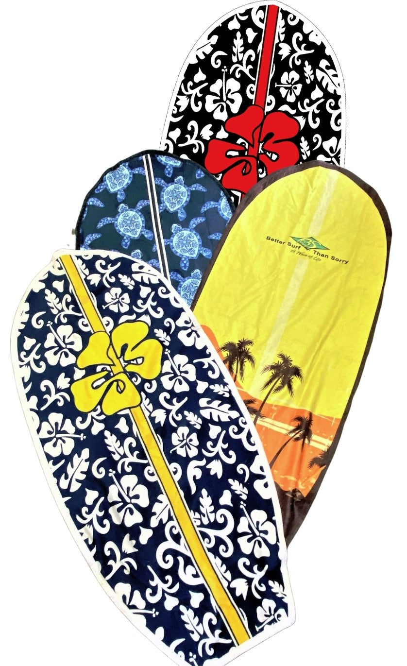Surfboard Shaped Beach Towel