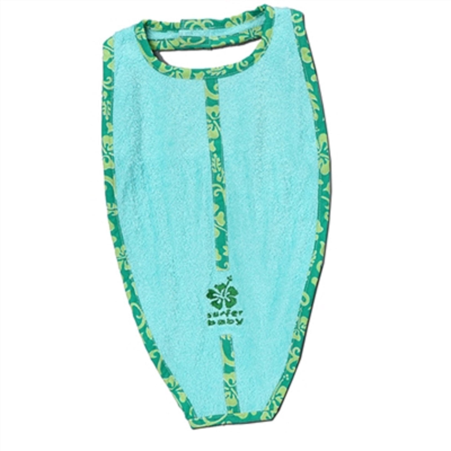 Surfer Baby Surfboard Shaped Board Bib
