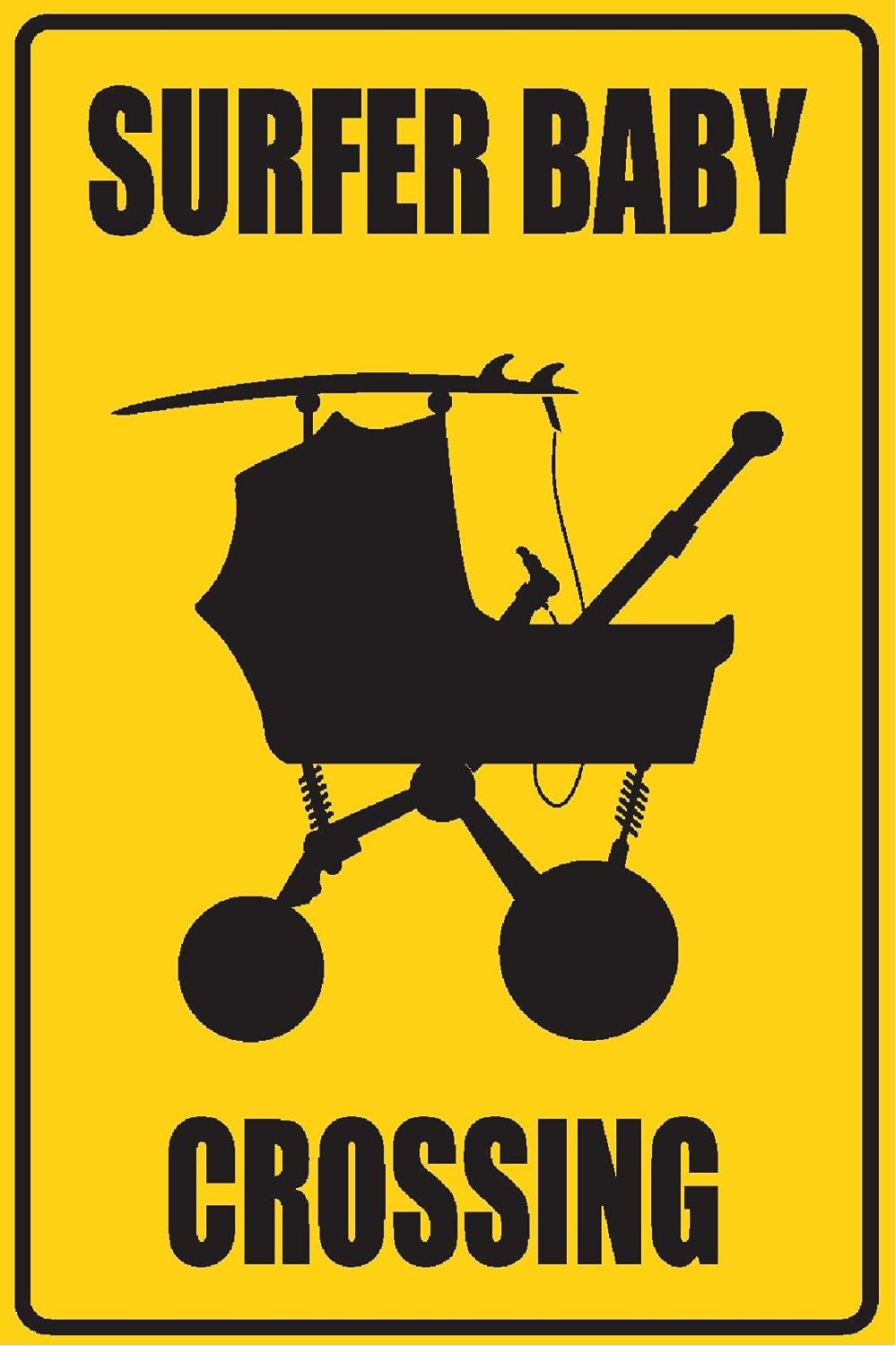 Surfer Baby Crossing Signs