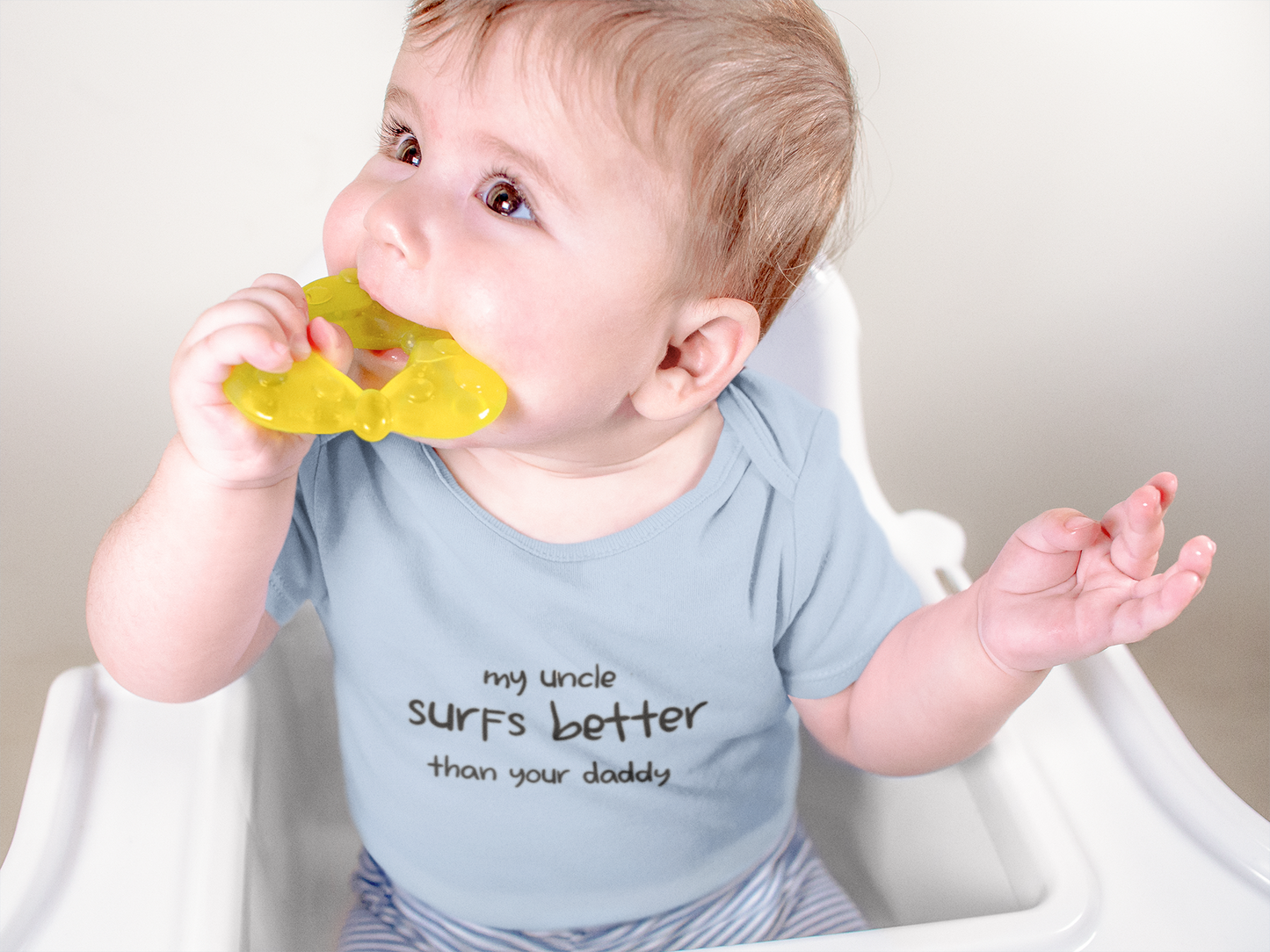 my uncle surfs better than your daddy Surfer Baby onesie bodysuit