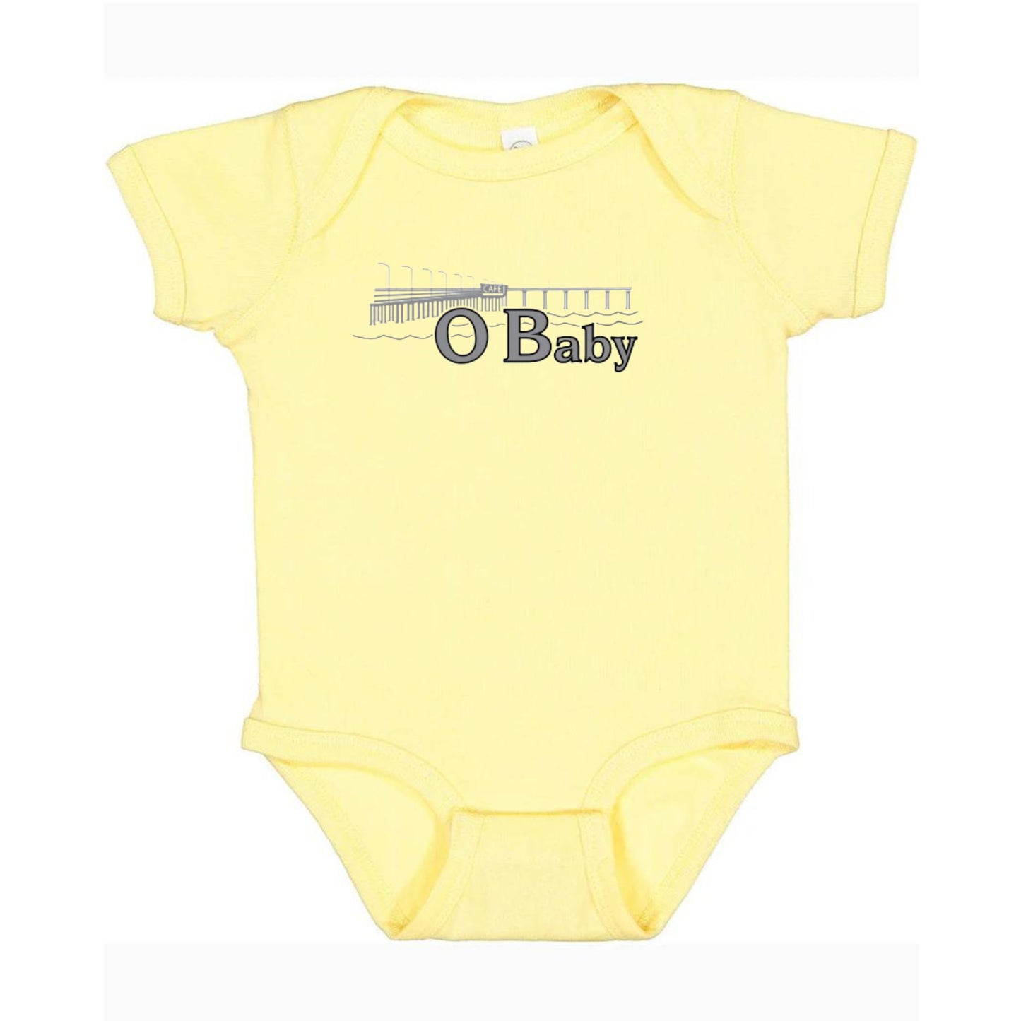 Ocean Beach O Baby Onesie
