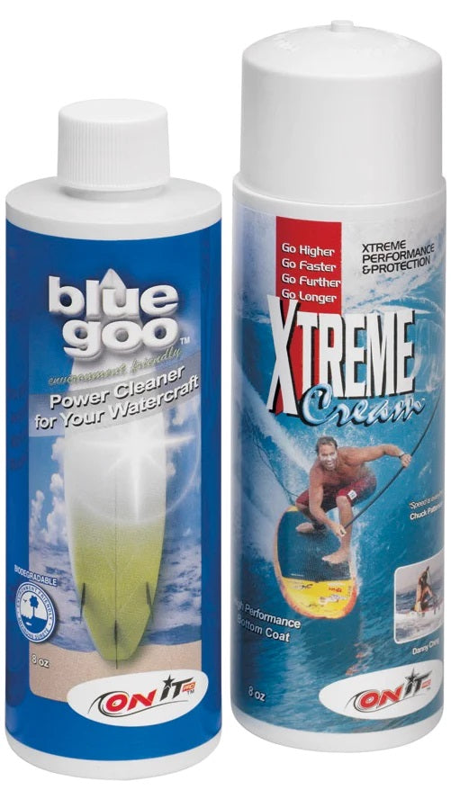OnIt Pro Blue Goo Board Power Cleaner and Xtreme Cream Speed Enhancer