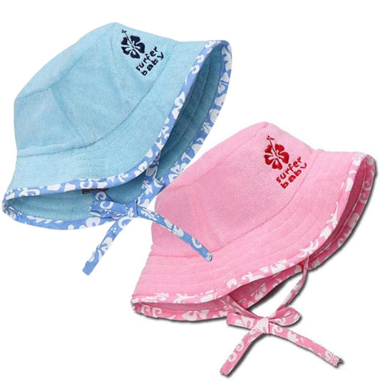 Surfer Baby Cotton Terry Floppy   bucket Sun Hat