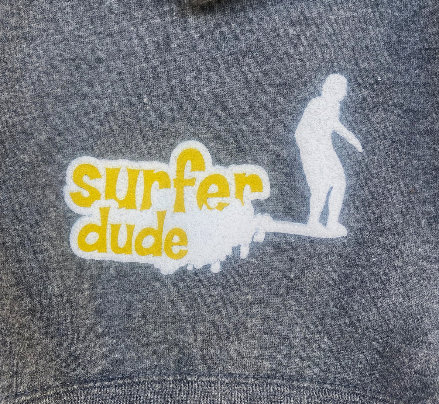 Surfer dude toddler full zip hooded fleece sweatshirt