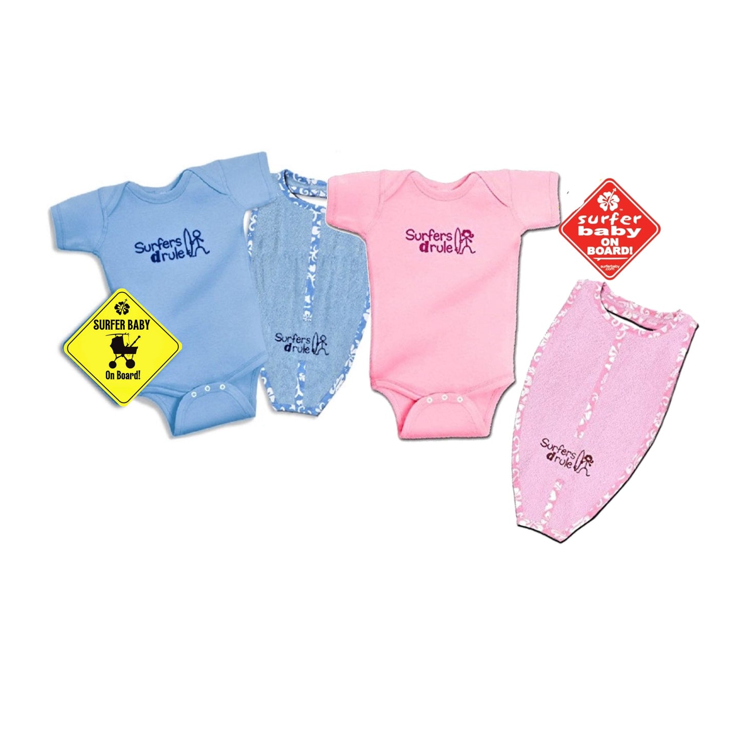 Surfers Drule Surfer Baby Gift Set - Blue