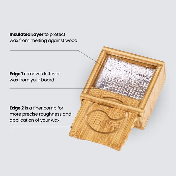 Wood wax Box Great Surfer Gift