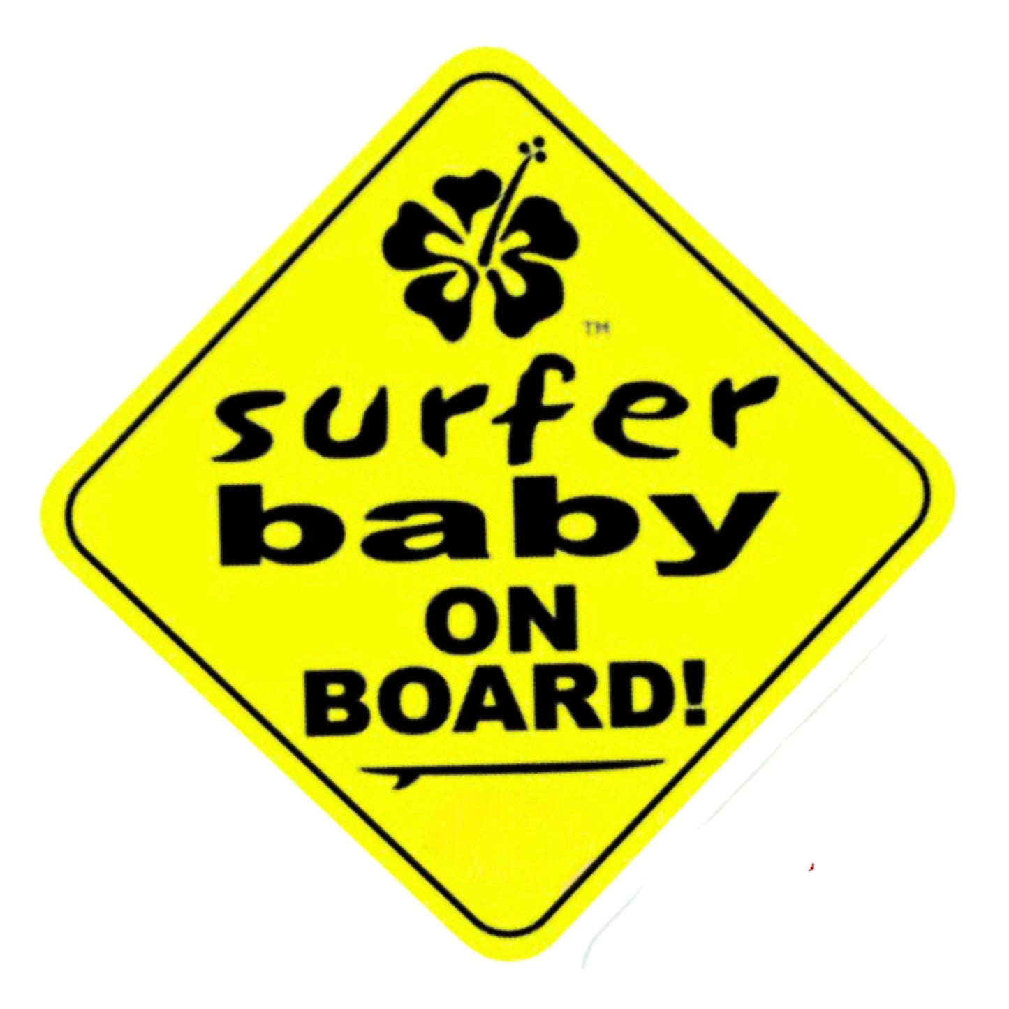 Surfer Baby on Board Sticker
