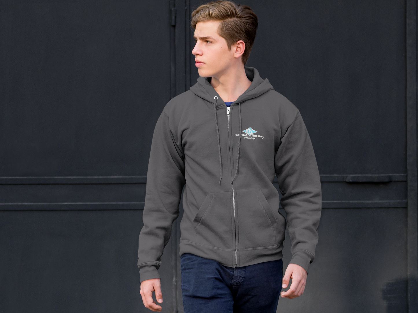 Better Surf than Sorry full zip super soft light weight hoody sweatshirt