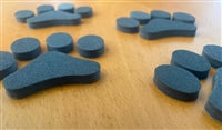 Mini Foam Paw Prints