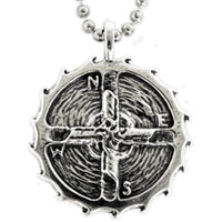 Eye of the Storm Sterling Silver Surf Pendant by Strickly Boarding