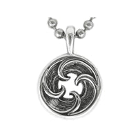 Four Curl Sterling Silver Surf Pendant by Strickly Boarding