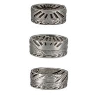 Glass Off Mens Pewter Surf Ring by Strickly Boarding