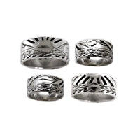 Glass Off Mens Sterling Silver Surf Ring by Strickly Boarding