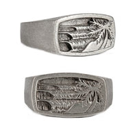 Holiday Mens Pewter Surf Ring by Strickly Boarding