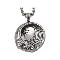 Paradise Sterling Silver Surf Pendant by Strickly Boarding