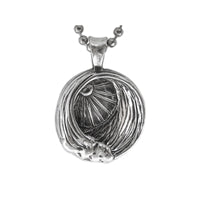 Paradise Sun Sterling Silver Surf Pendant by Strickly Boarding