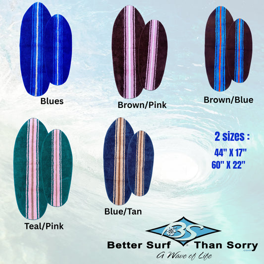 NEW Surfboard shaped rugs 2 sizes available