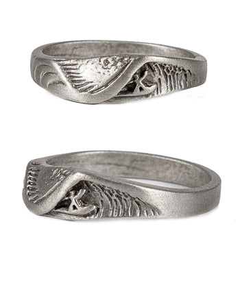 Wet Dreams Mens Pewter Surf Ring by Strickly Boarding