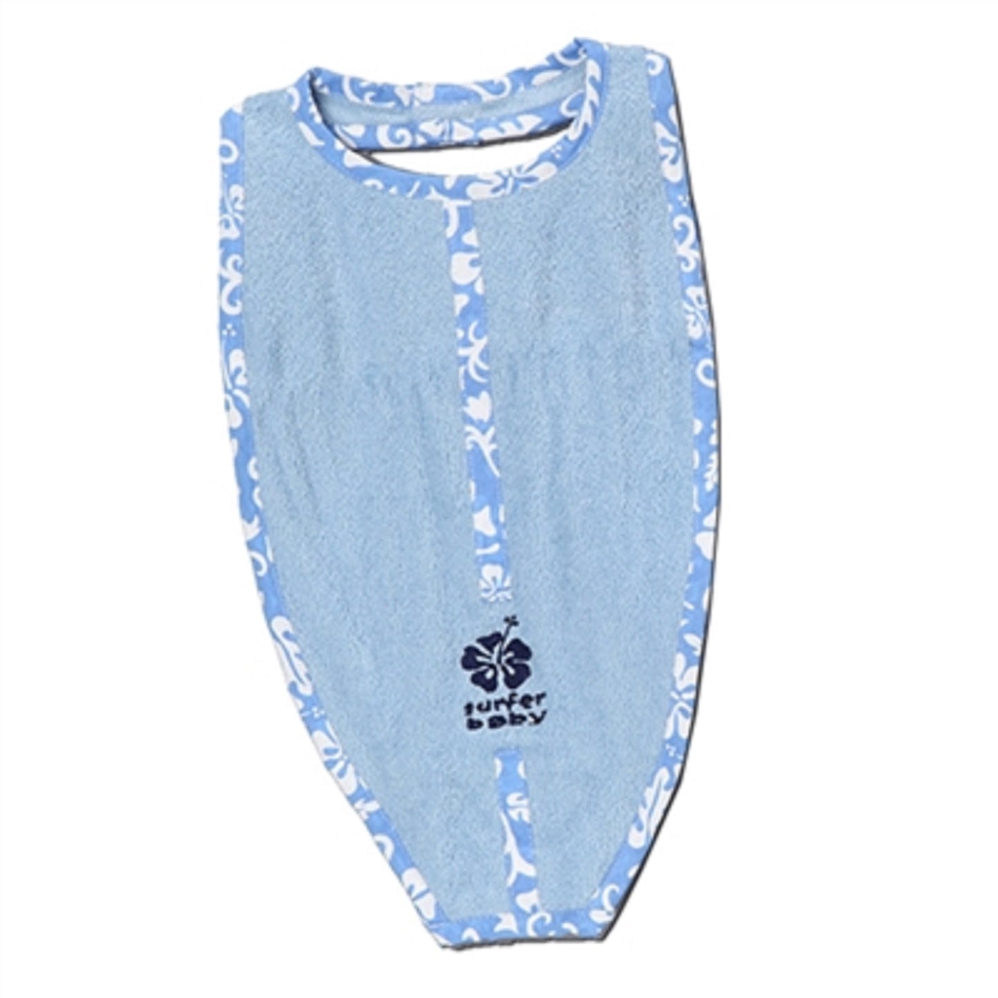 Surfer Baby Surfboard Shaped Board Bib