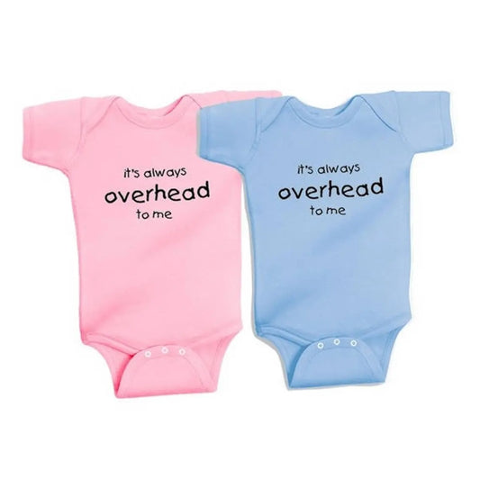 Its Always Overhead To Me surf baby One Piece bodysuit