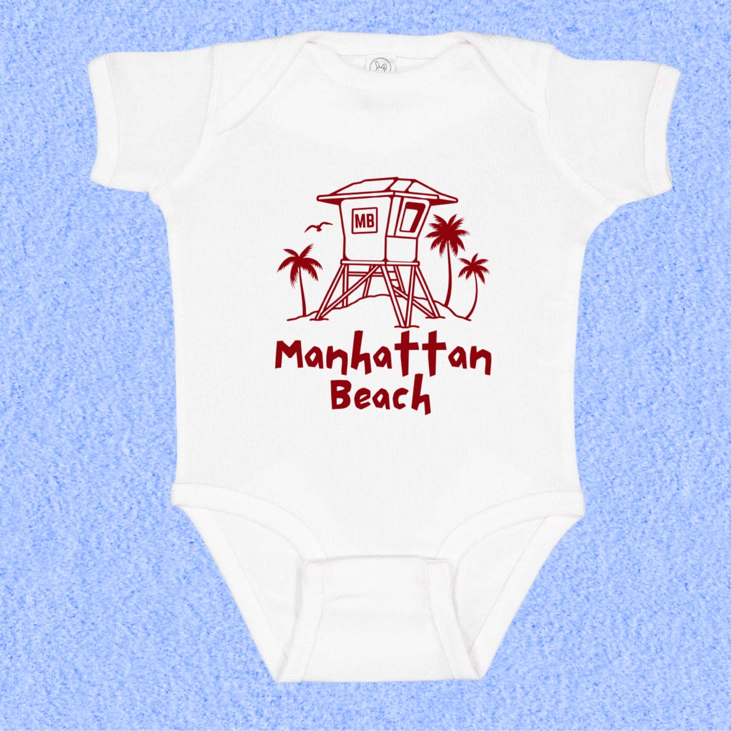 Manhattan Beach Lifeguard Baby Onesie Bodysuit