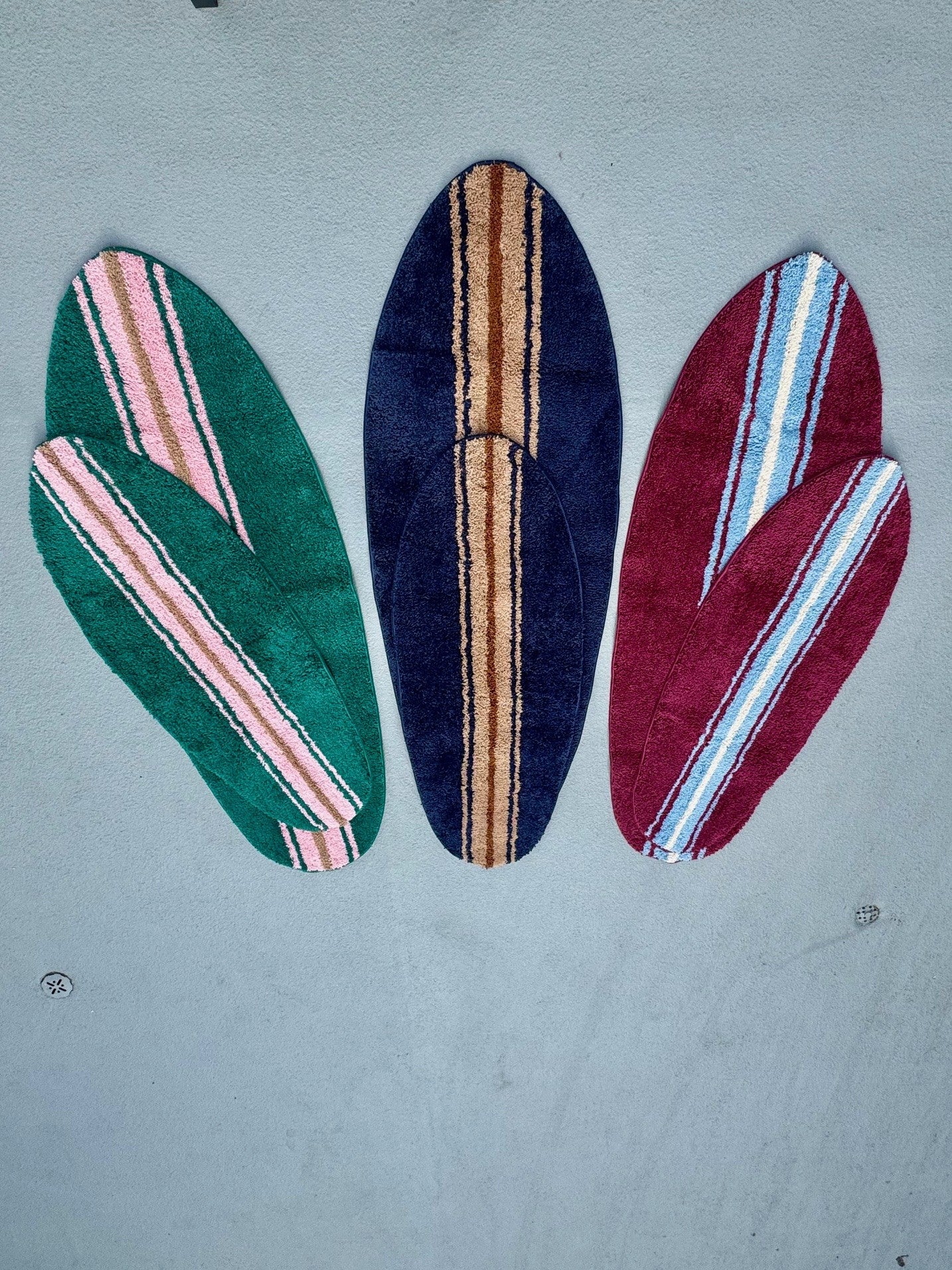 NEW Surfboard shaped rugs 2 sizes available