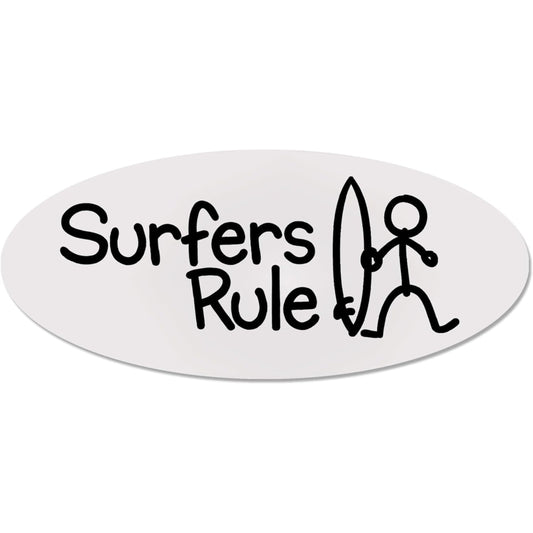 Surfers Rule  Sticker
