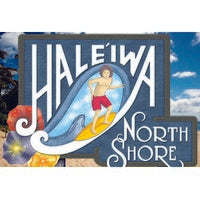 Haleiwa North Shore Aluminum Metal Poster Sign 12x18