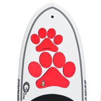 The The Pup Deck - Deck Pad for Dogs - Paw Prints (Coral)