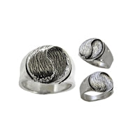 Flow Mens Sterling Silver Surf Wave Ring by Strickly Boarding