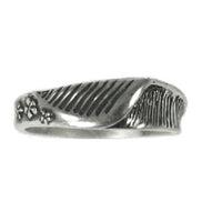 Flower Wave Womens Sterling Silver Surf Ring by Strickly Boarding