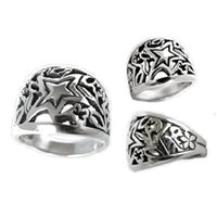 Hono Aloha Womens Sterling Silver Surf Ring by Strickly Boarding