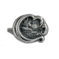 Mermaid Womens Pewter Surf Ring by Strickly Boarding