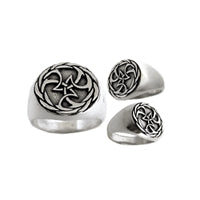 Rhythm Mens Sterling Silver Surf Celtic Wave Knot Ring by Strickly Boarding