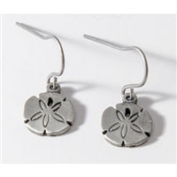 Sand Dollars Womens Pewter Surf Earrings by Strickly Boarding