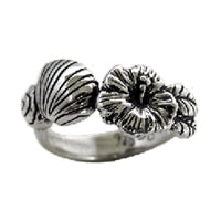 Sea Grass Adjustable Sterling Silver Surf Ring by Strickly Boarding