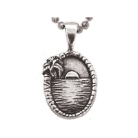 Sunset Sterling Silver Surf Pendant by Strickly Boarding