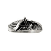Soul Surfer Mens Sterling Silver Surf Wave Ring by Strickly Boarding