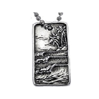 The Surf Tag Sterling Silver Surf Pendant by Strickly Boarding